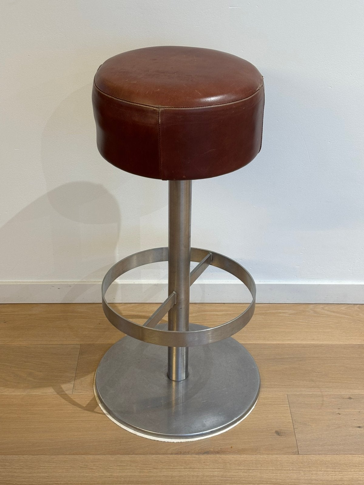 Tabouret de bar vintage, Maison & Meubles, 1 tabouret, Avec repose-pieds, Enlèvement, Utilisé