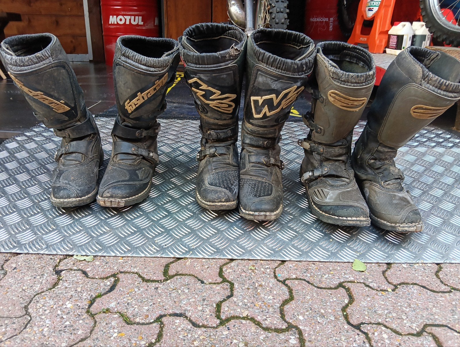 bottes motocross enduro quad  taille 44, Motos, Enlèvement ou Envoi, Seconde main, Bottes
