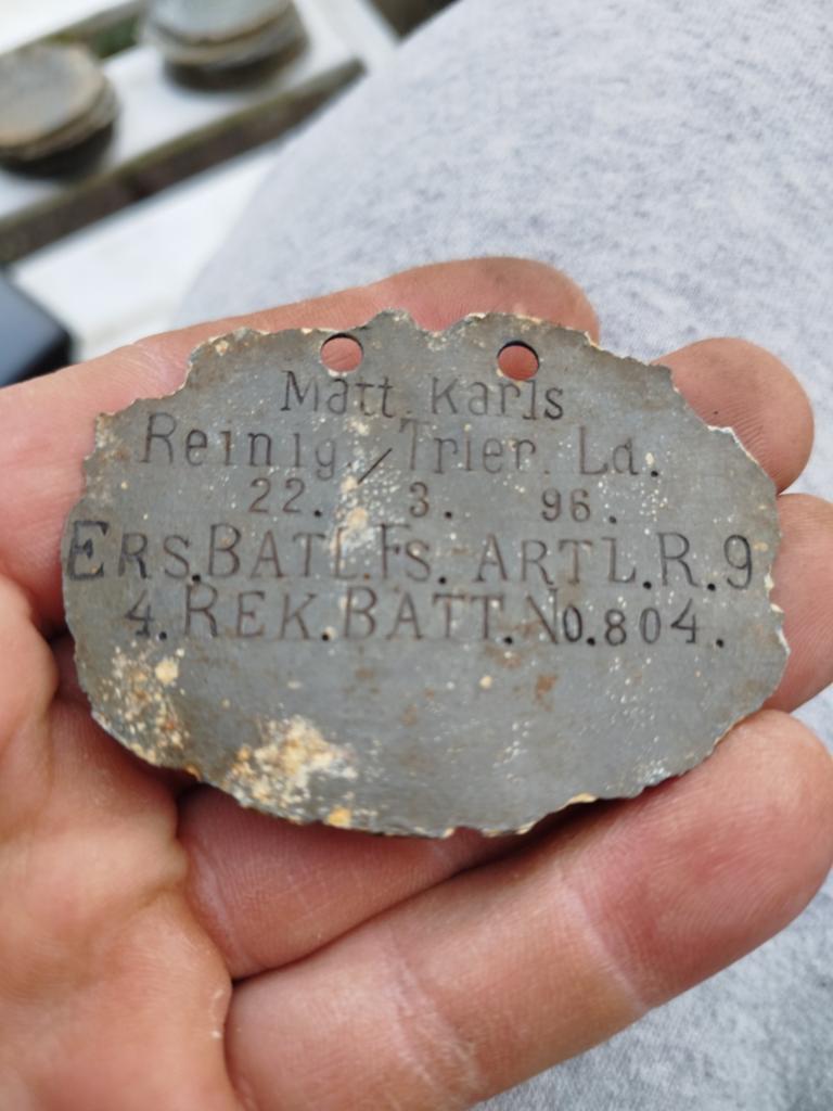 Matt karls artillerie regiment Erkennungsmarke wo1, Postzegels en Munten, Ophalen of Verzenden
