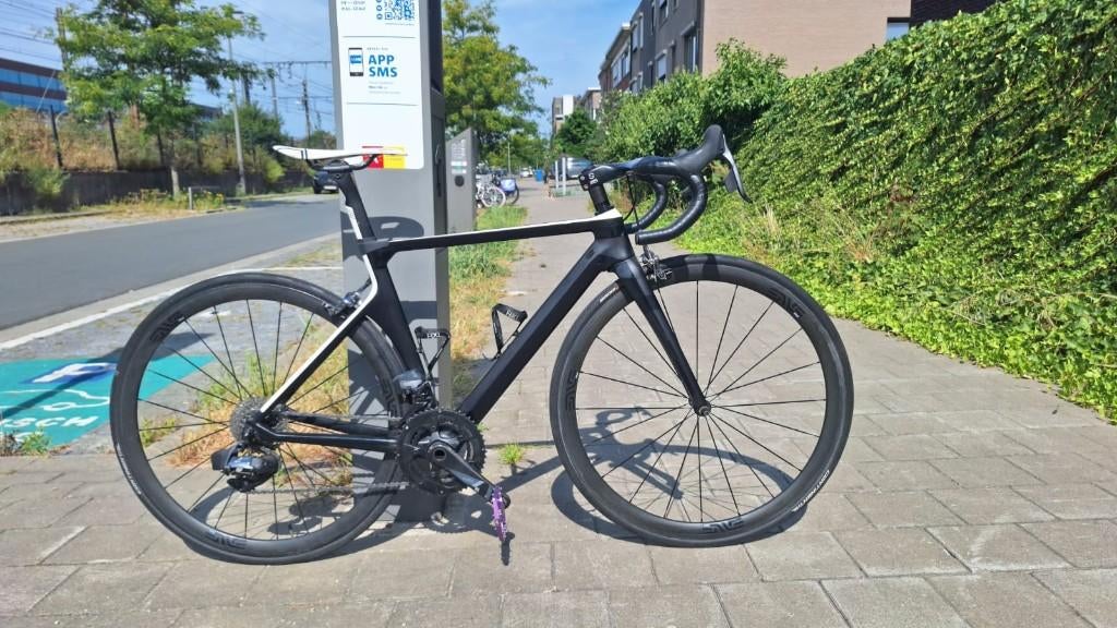 Full carbon road bike – SRAM Force AXS electronic groupset, Fietsen en Brommers, Minder dan 49 cm, Ophalen, Gebruikt, Carbon