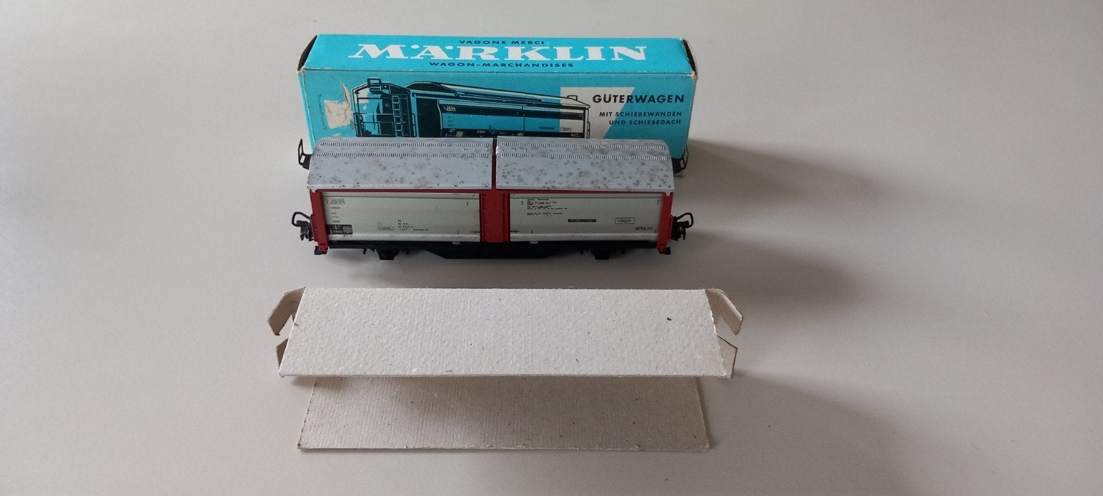 Wagon marchandises Marklin 4633 + boîte d'origine, Hobby & Loisirs créatifs, Enlèvement ou Envoi, Wagon, Märklin