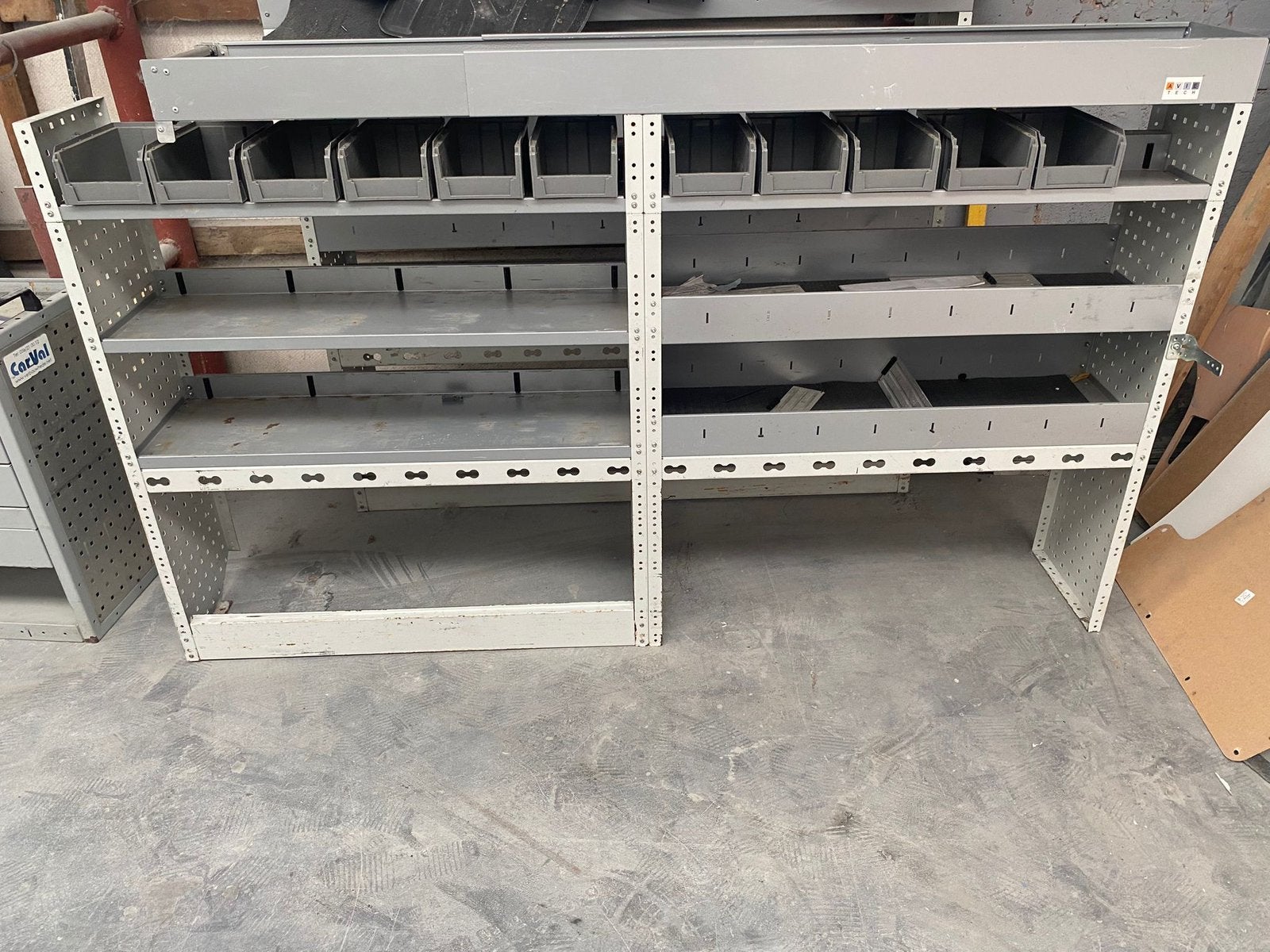 Etagère pour camionnette, Enlèvement