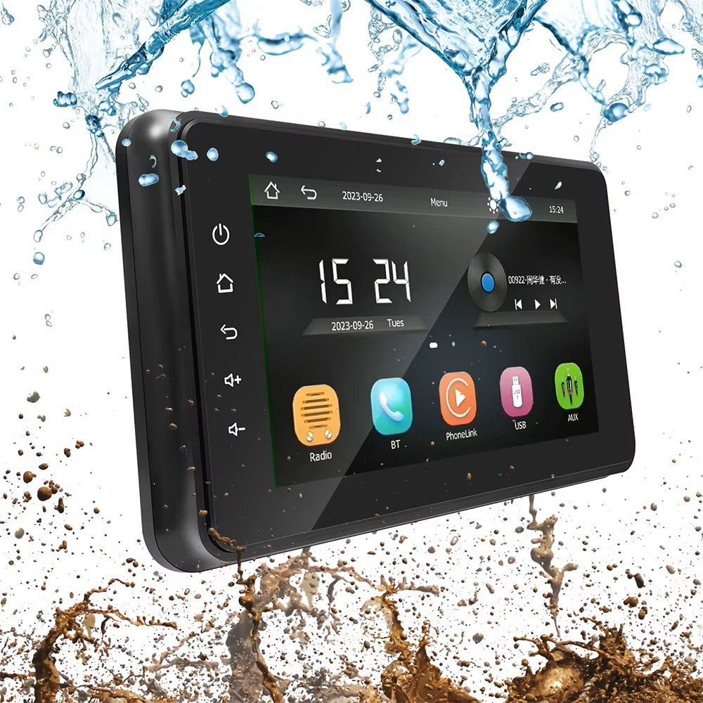 lecteur multimédia sans fil CarPlay/Android auto 8", Motos, Enlèvement, Neuf