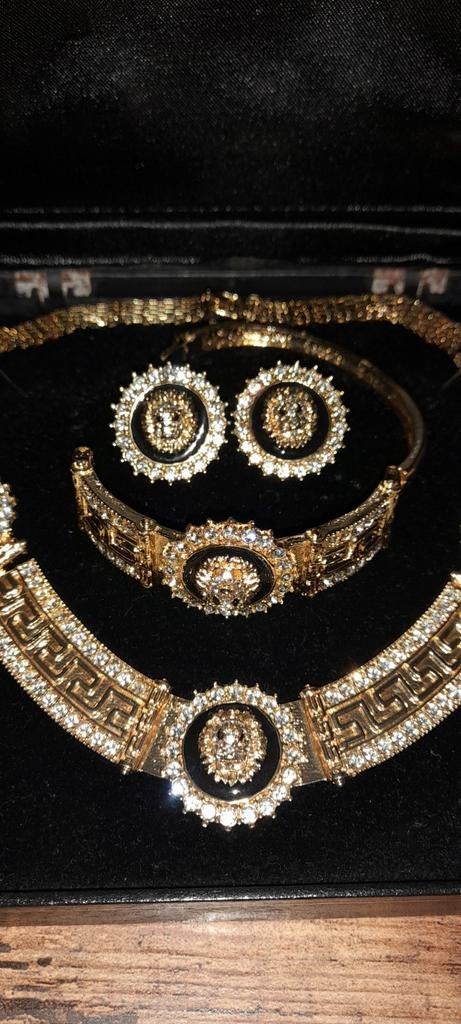 Vergulde en briljant vergulde Cartier-sieradenset, Ophalen of Verzenden, Goud, Goud