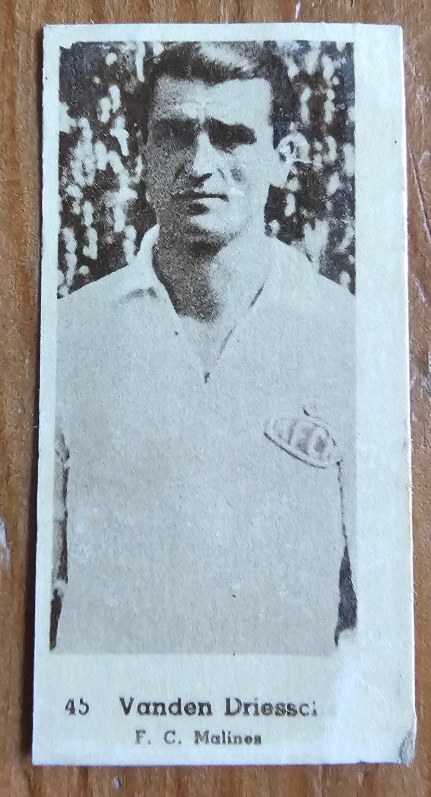 1945 #45 Vanden Driessche pre panini Mechelen Chromo Voetbal, Ophalen of Verzenden, Zo goed als nieuw, Plaatje