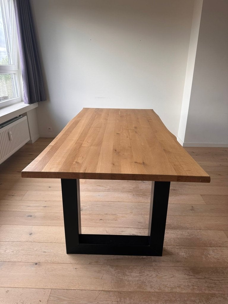 Houten tafel 200cm, Huis en Inrichting, Ophalen, Gebruikt, 50 tot 100 cm, 150 tot 200 cm