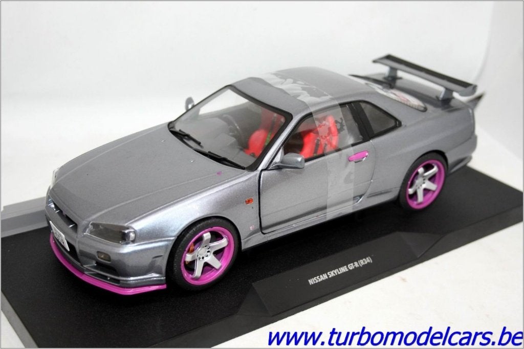 Nissan Skyline GT-R (R 34) 1/18 Solido, Ophalen of Verzenden, Nieuw, Auto, Solido