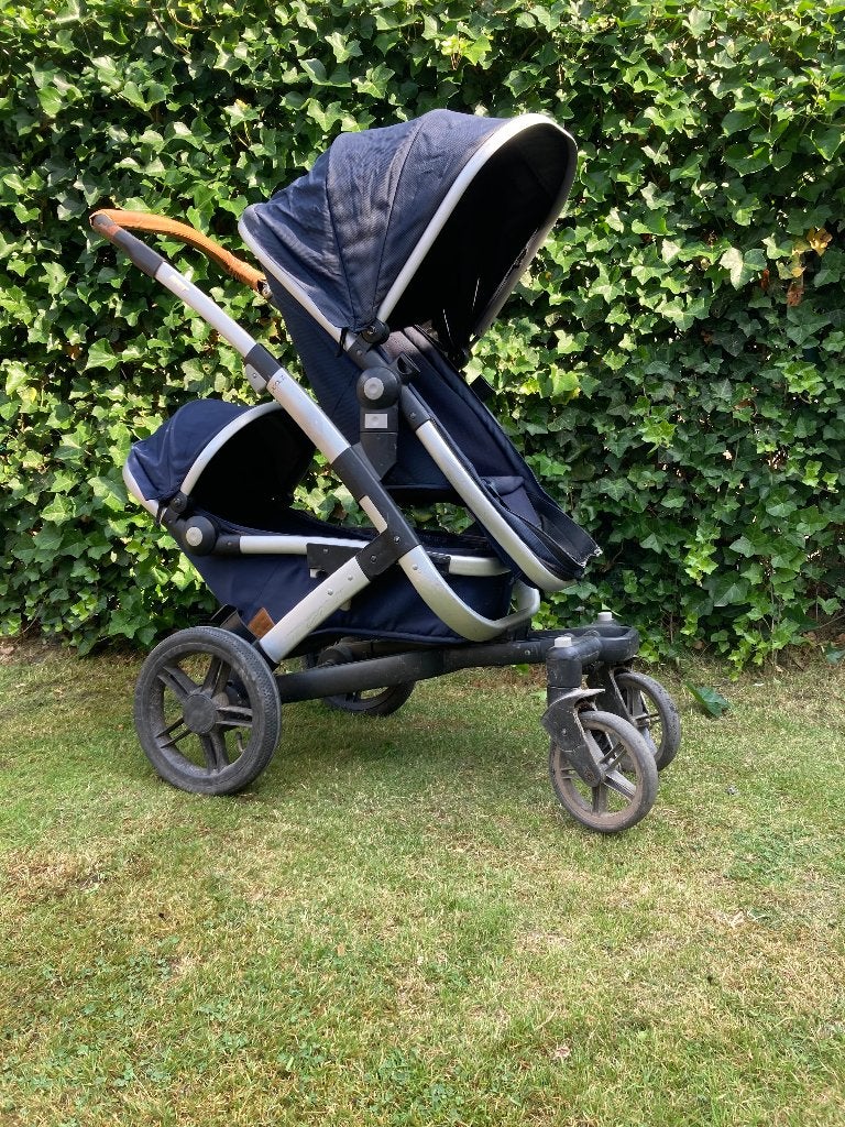 Joolz geo 2 (tweelingbuggy), Kinderen en Baby's, Buggy's, Gebruikt, Overige merken, Duomodel, Regenhoes, Verstelbare rugleuning