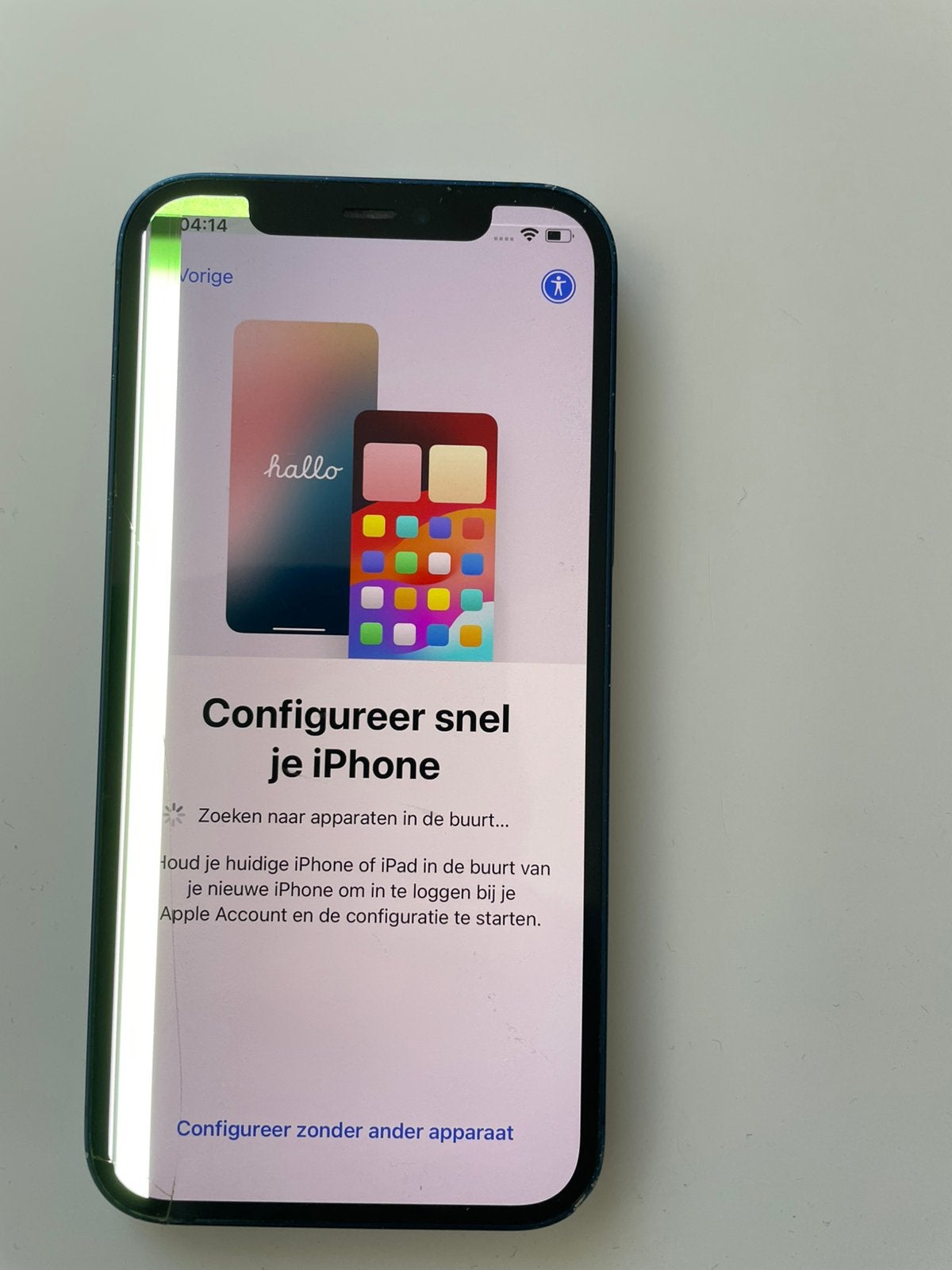 iPhone 12 - 64 GB - Defect scherm, Enlèvement, Utilisé, Bleu, IPhone 12