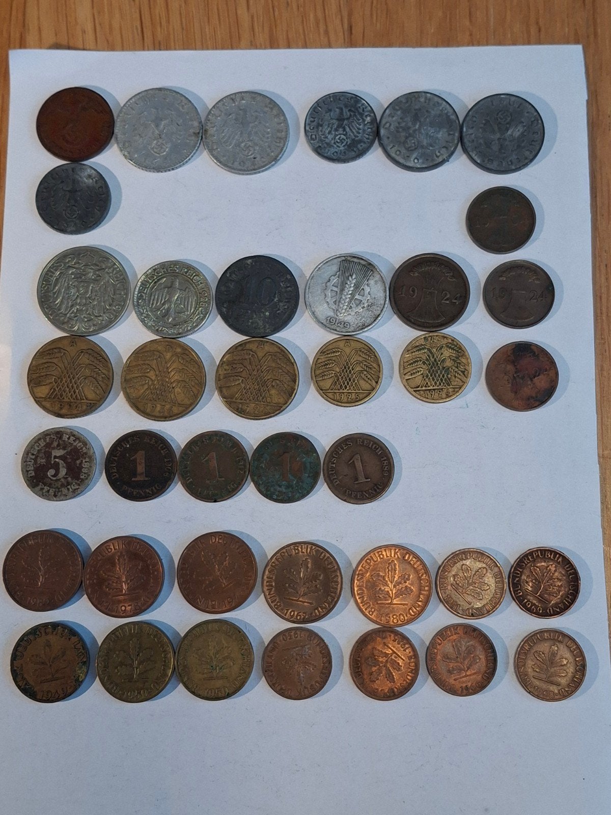 Pièces de monnaie d'Allemagne, Enlèvement ou Envoi, Allemagne