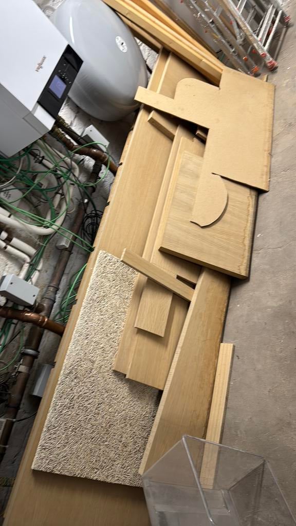 Gratis houten blokken, Ophalen, Gebruikt, Plank