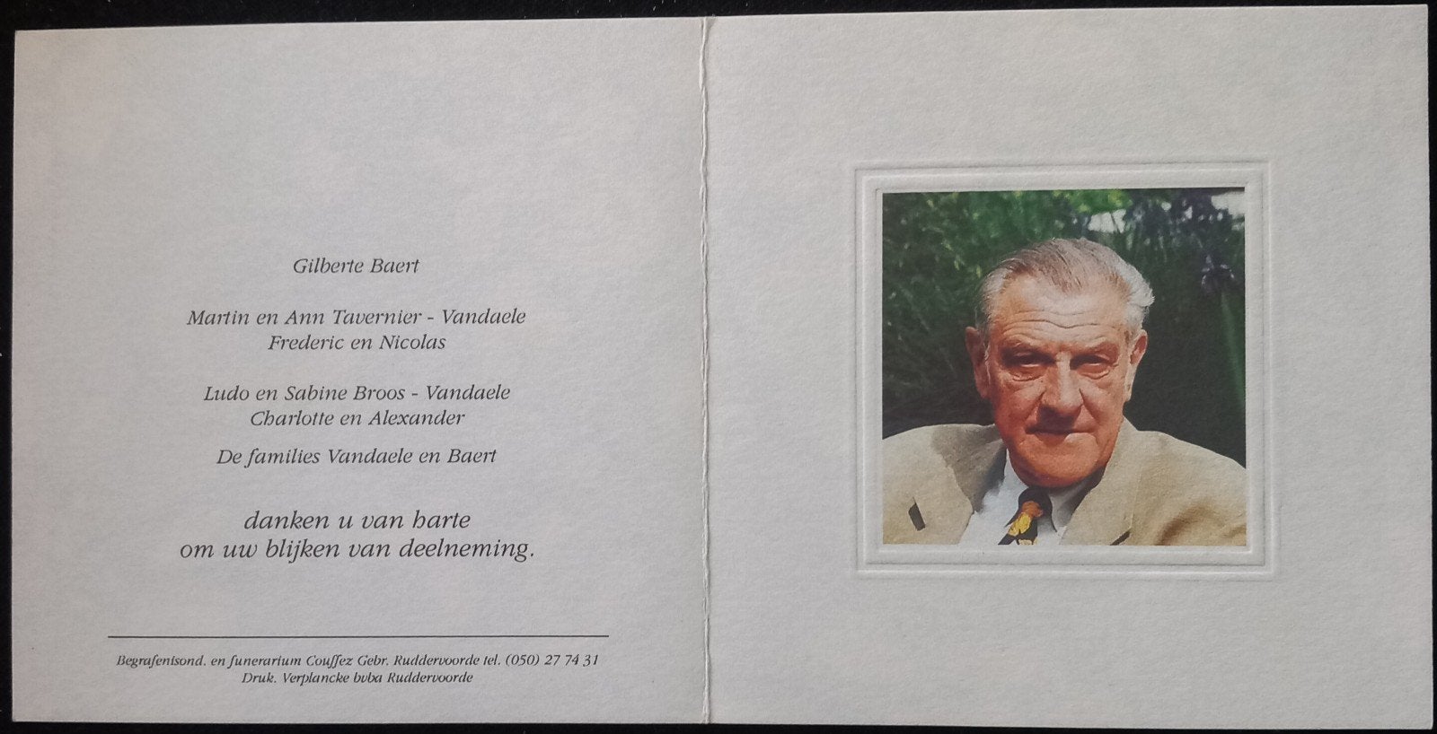 bidprent Leon van Daele, Verzamelen, Ophalen of Verzenden