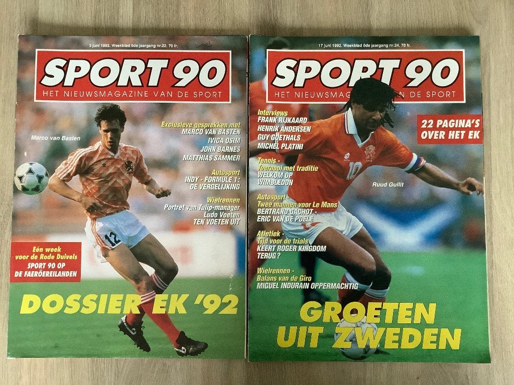 EK1992 Magazines - Sport 90 Magazine, Livres, Livres de sport, Sport de ballon, Enlèvement ou Envoi, Sport 90, Comme neuf