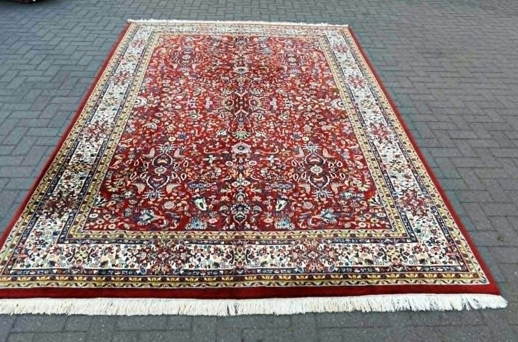 Perzische handgeknoopt oosterse tapijt (Keshan) 350 x 240 cm, Maison & Meubles, Ameublement | Tapis & Moquettes, 200 cm ou plus