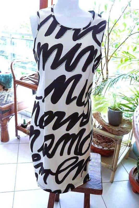 bijzonder crème zwart abstracte top jurk, Kleding | Dames, Vintage Dressing, Wit, Maat 42/44 (L), Ophalen of Verzenden