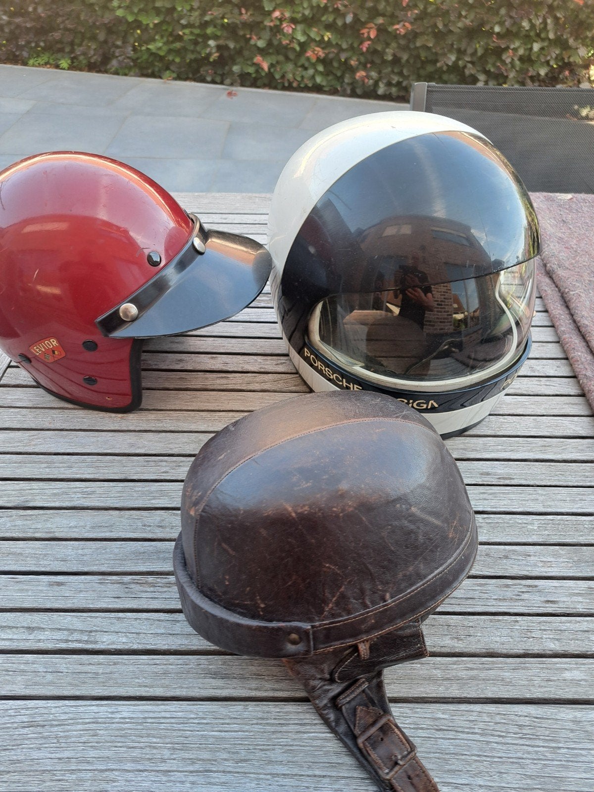 Vintage motorhelm, Fietsen en Brommers, Brommerhelmen, Ophalen