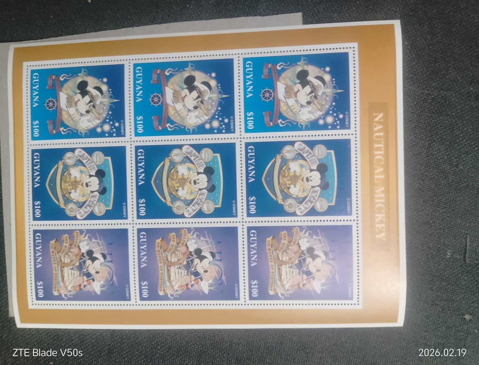 Mickey Mouse Wald disney postfrisch postzegels, Postzegels en Munten, Ophalen of Verzenden