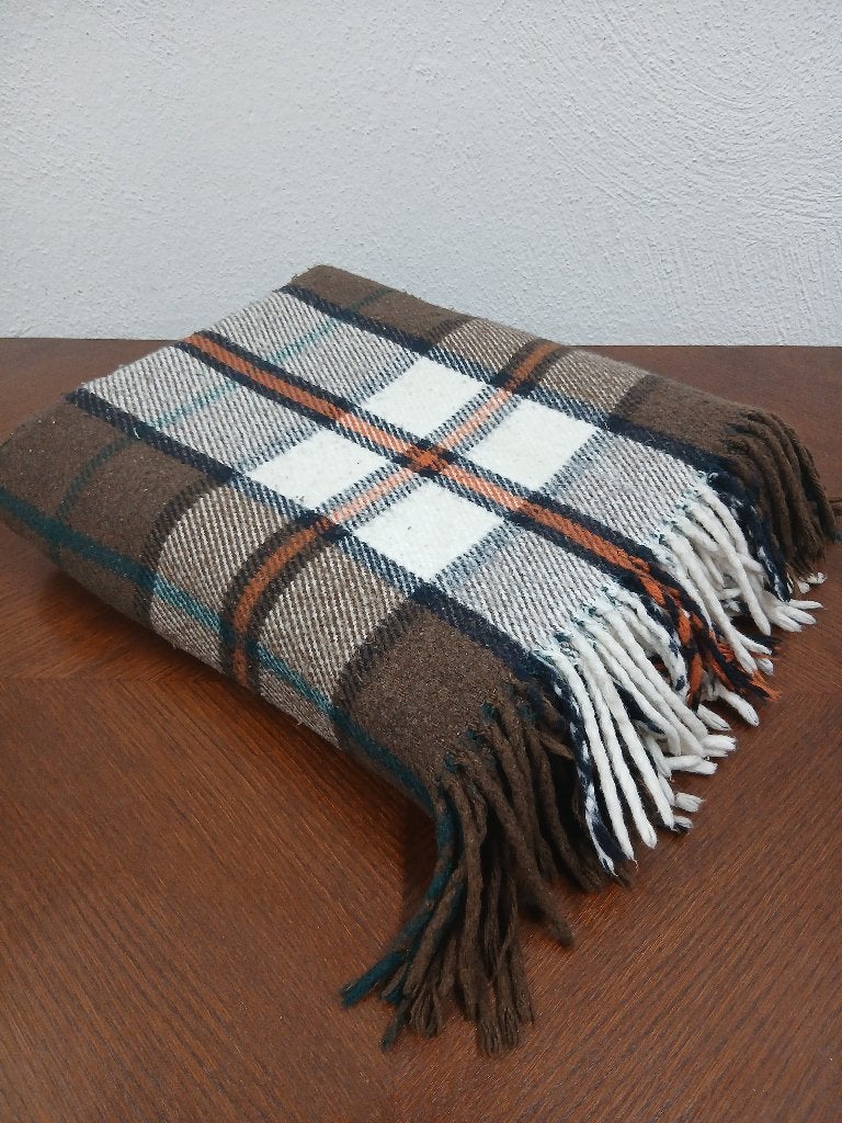 Groot vintage plaid/deken, jaren 70 (210 x 165 cm), Maison & Meubles, Accessoires pour la Maison | Plaids & Couvertures, 210 cm