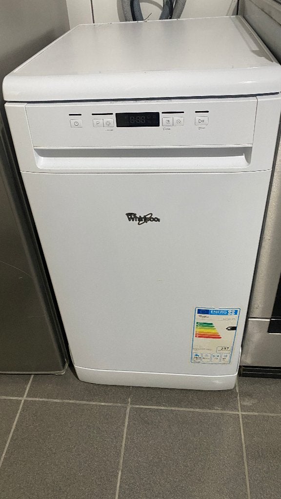 Lave-vaisselle Whirlpool ADP 301 WH – 45 cm – Très bon état, Electroménager, Lave-vaisselle, Comme neuf, À Poser, 85 à 90 cm, 45 à 60 cm