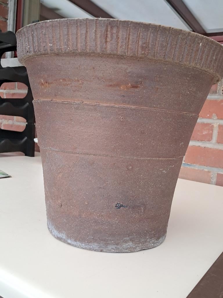 Bloempot in Terracota, Tuin en Terras, Gebruikt, Minder dan 40 cm, Terracotta, Balkon