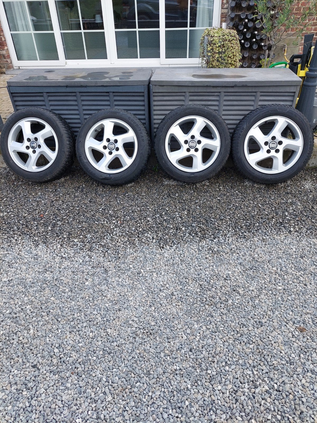 4 velgen volvo C30 16 inch met winterband., Ophalen, Gebruikt