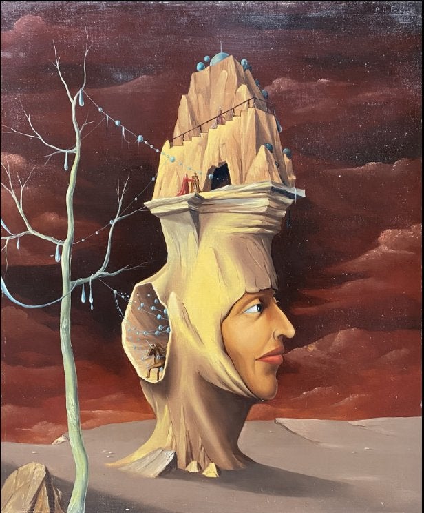 Huile sur panneau Le prisonnier signe Carl prevot, Antiek en Kunst, Ophalen of Verzenden, Paneel