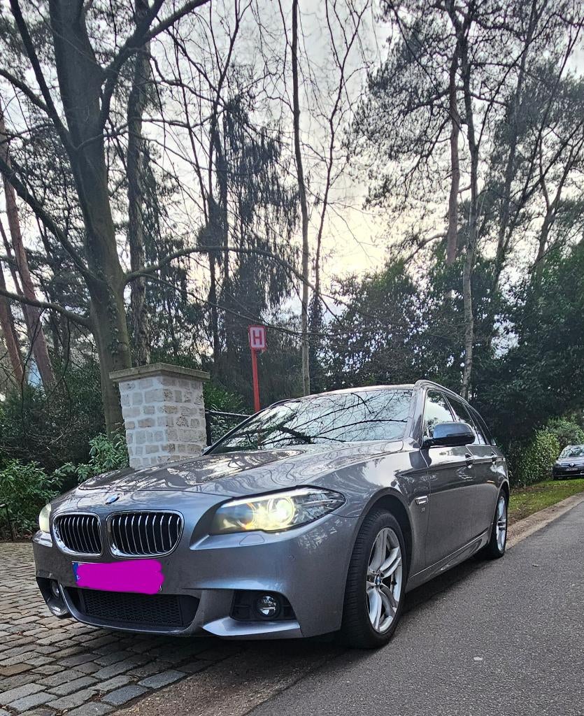 BMW 520d X-drive break aut., Auto's, BMW, Automaat, 1995 cc, USB, Leder