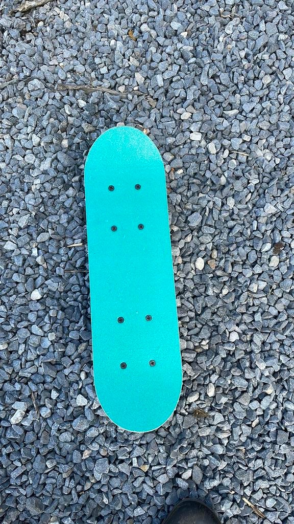 Mini skateboard blauw en groen, Enlèvement, Neuf, Skateboard