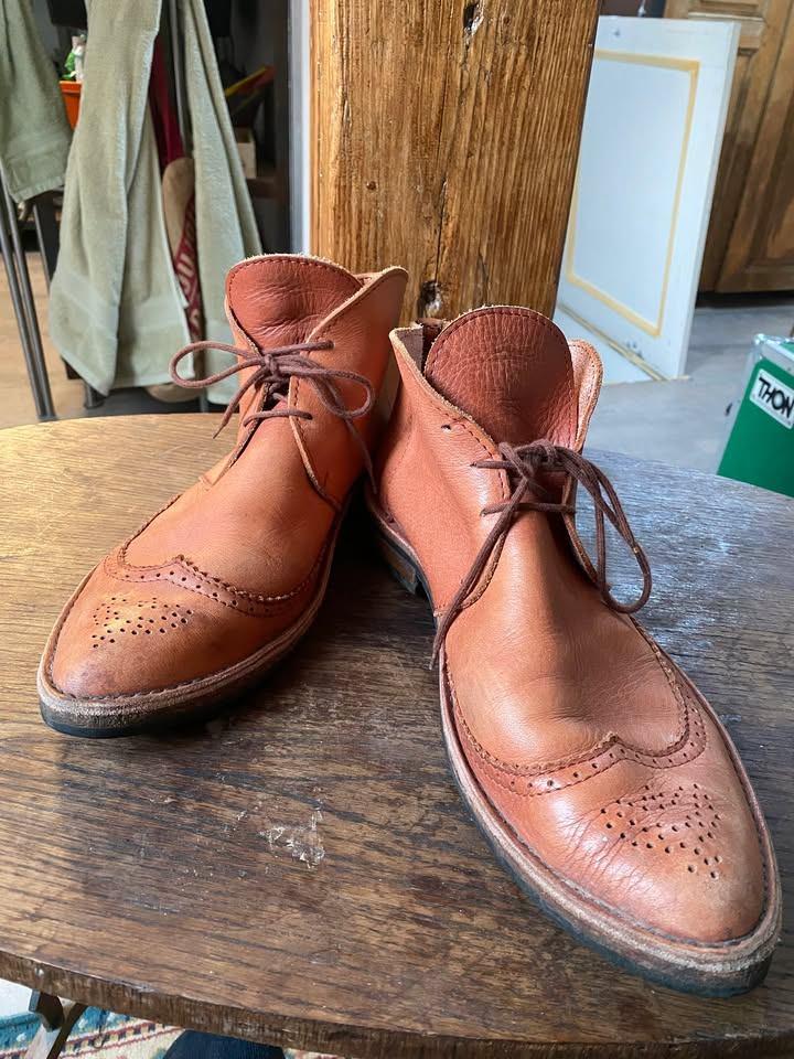 Chaussure cuir véritable Art-peaux, Art-peaux, Chaussures à lacets, Comme neuf, Brun