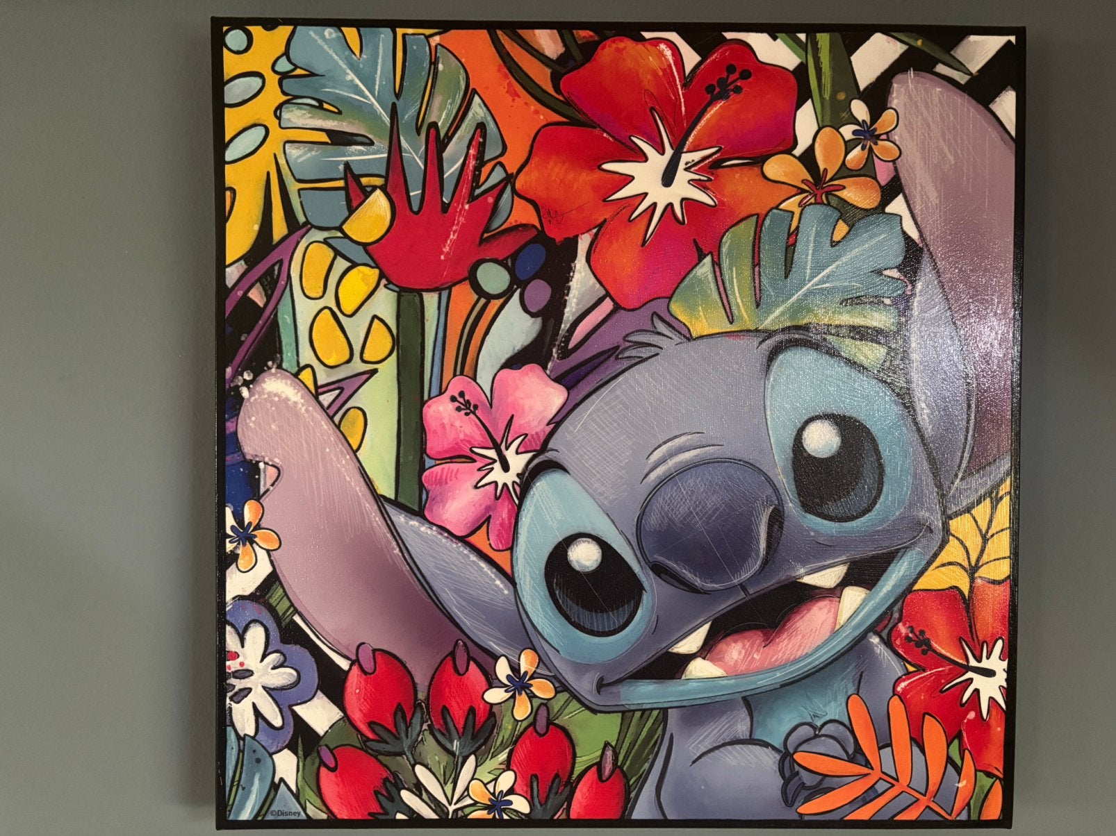 Stitch canvas 50x50, Verzamelen, Disney, Ophalen, Overige figuren, Nieuw, Overige typen