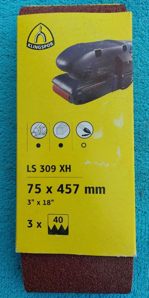 Schuurbanden afmeting: 75x457mm, Doe-het-zelf en Bouw, Gereedschap | Schuurmachines, Ophalen of Verzenden, Nieuw