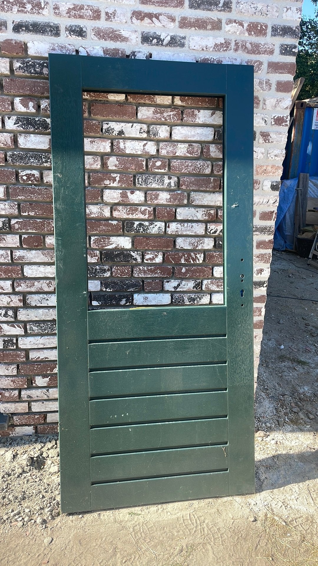 Buitendeur mahonie hout 93x201,5, Ophalen, Zo goed als nieuw, Hout, Buitendeur