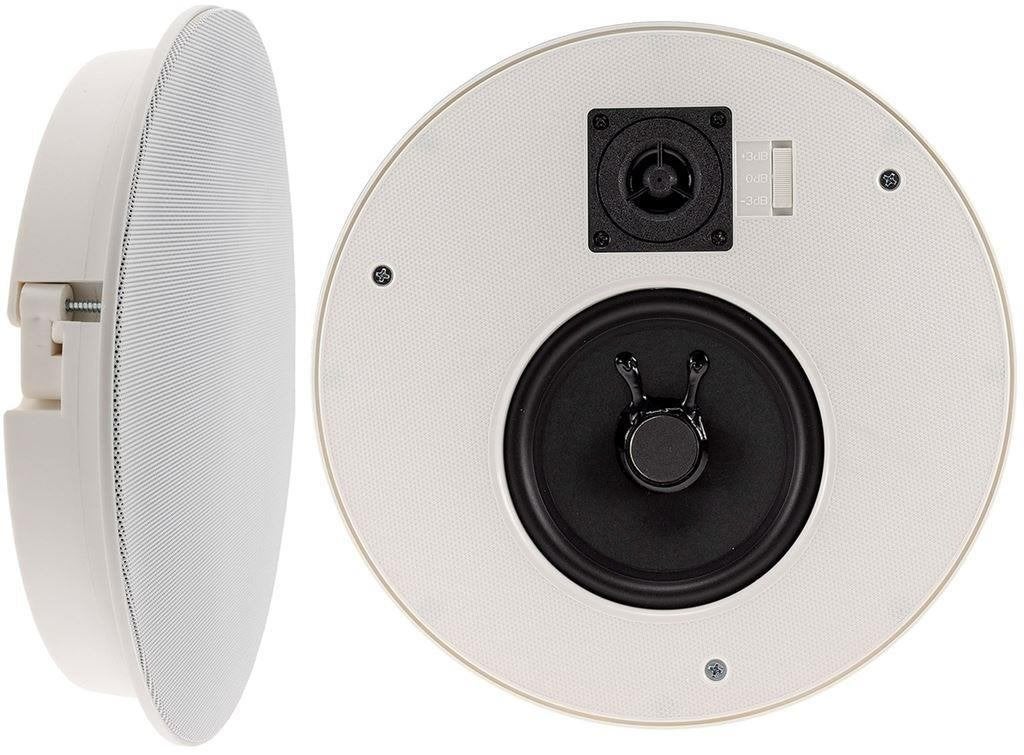 Inbouw luidspreker , rond, wit, 2-weg, Ø 25,5 cm, 120 watt, Ophalen of Verzenden, Nieuw