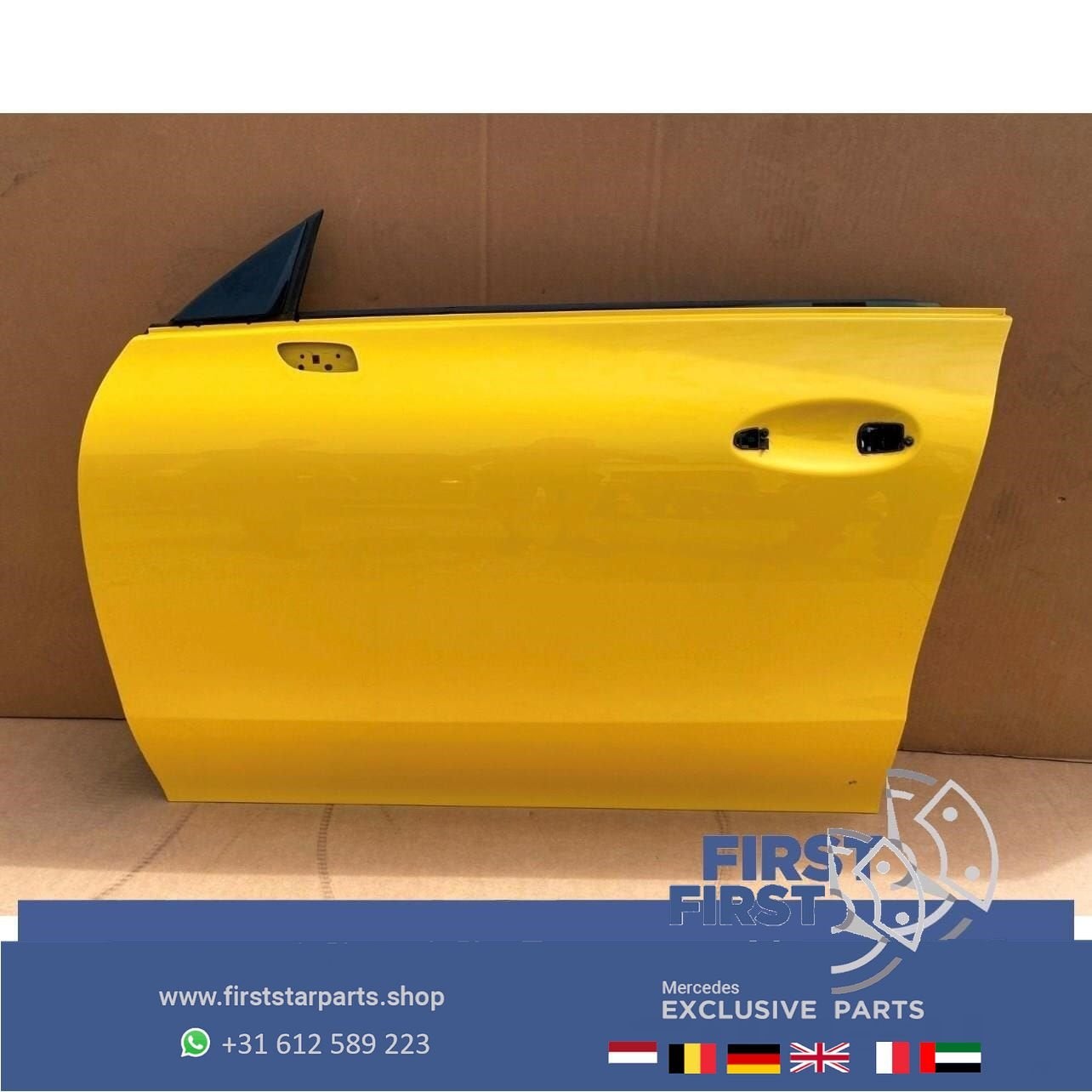 W118 C118 X118 CLA DEUR PORTIER GEEL COMPLEET LINKSVOOR Merc, Auto-onderdelen, Gebruikt, -, Deur, Voor