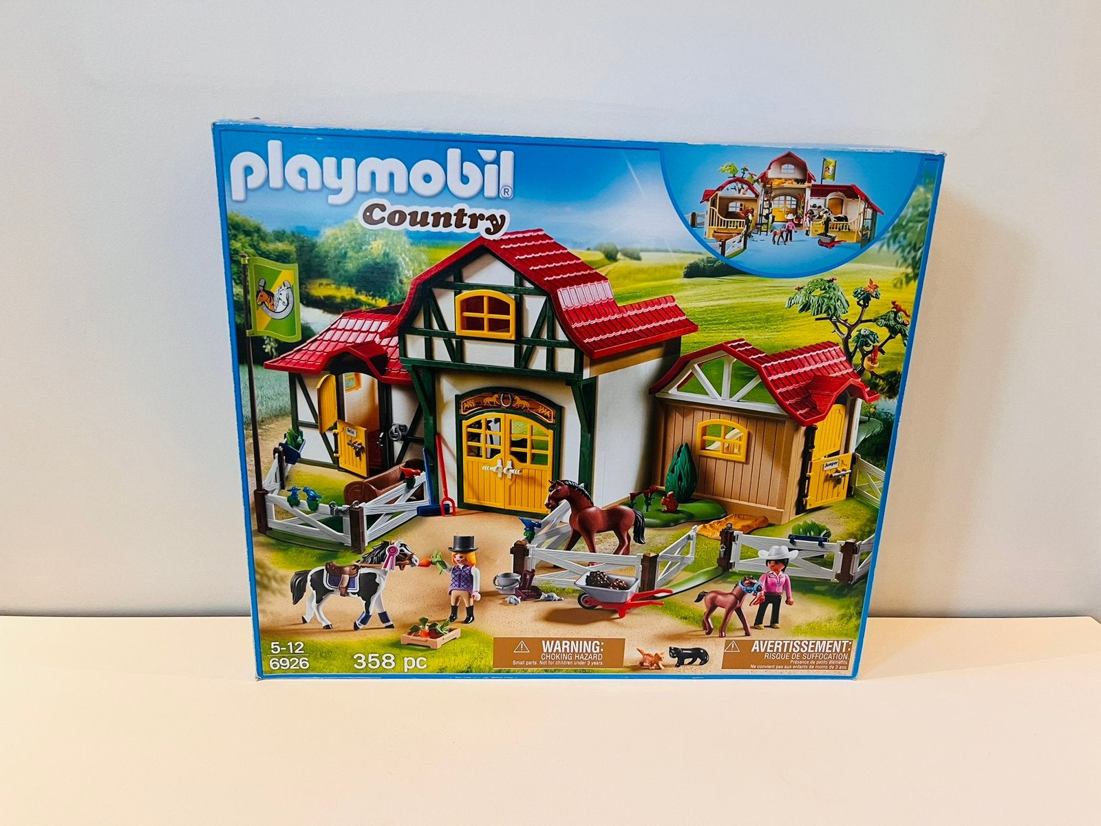 Playmobil grote manege 6926, Kinderen en Baby's, Speelgoed | Playmobil, Ophalen, Complete set, Zo goed als nieuw, Country