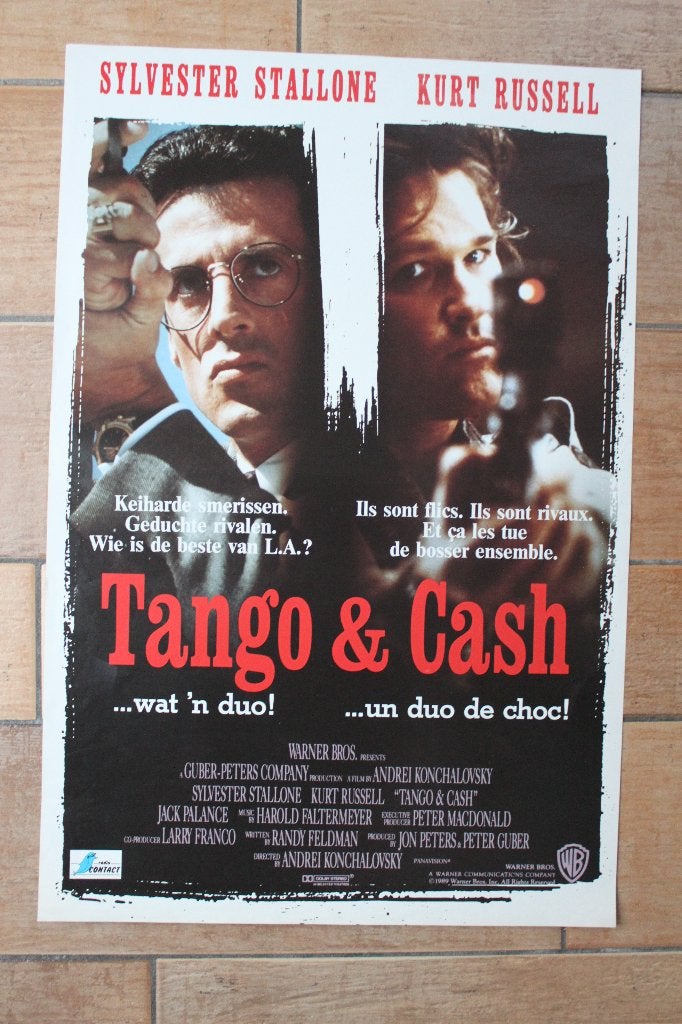 filmaffiche Sylvester Stallone Tango And Cash filmposter, Collections, Enlèvement ou Envoi, Rectangulaire vertical, A1 jusqu'à A3