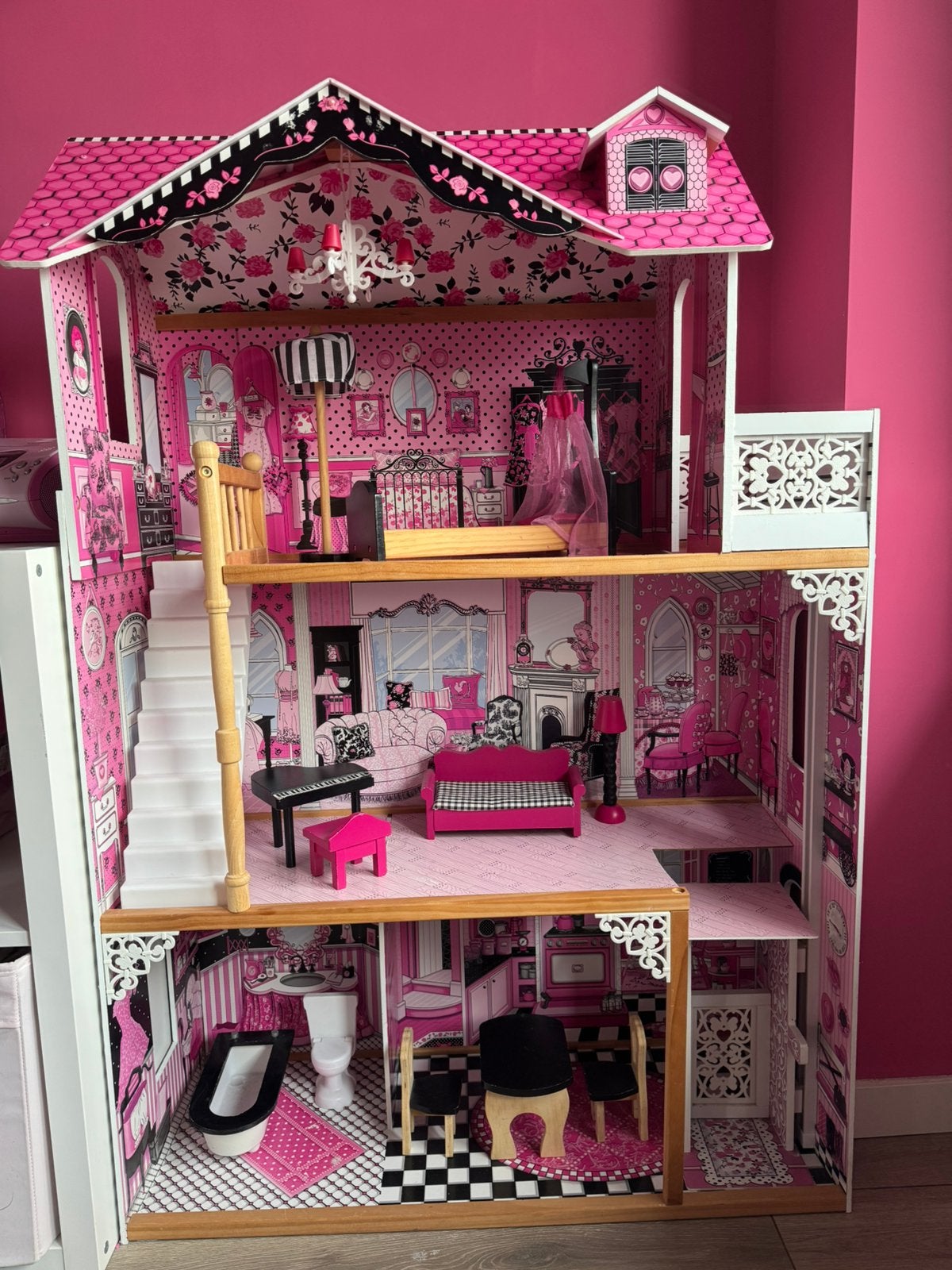 Kidkraft poppenhuis/barbiehuis, Ophalen, Gebruikt, Poppenhuis