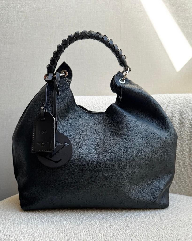 Sac Hobo Louis Vuitton Carmel noir, Enlèvement, Comme neuf, Noir, Cuir