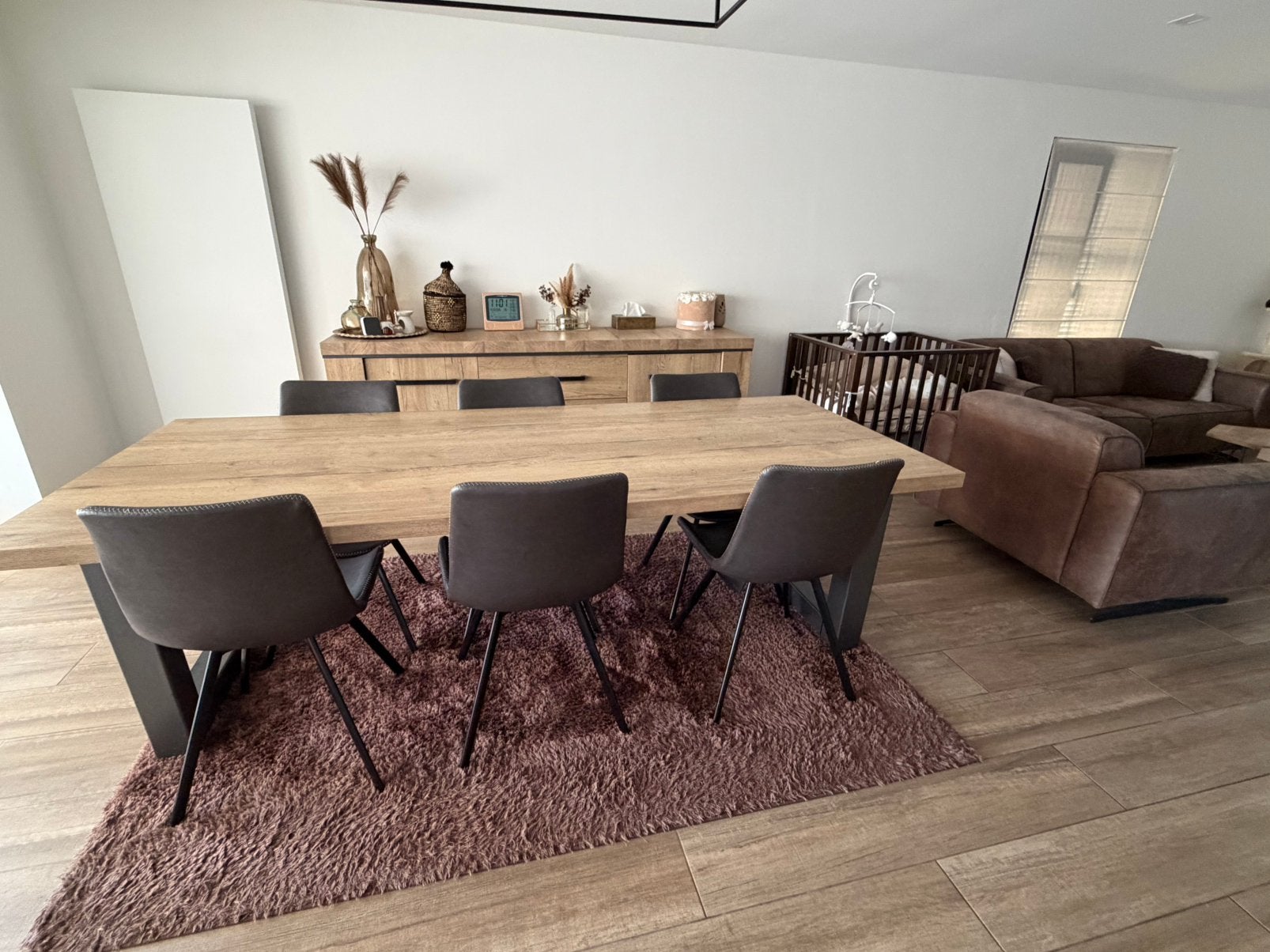 Table à manger + buffet, Enlèvement, Utilisé