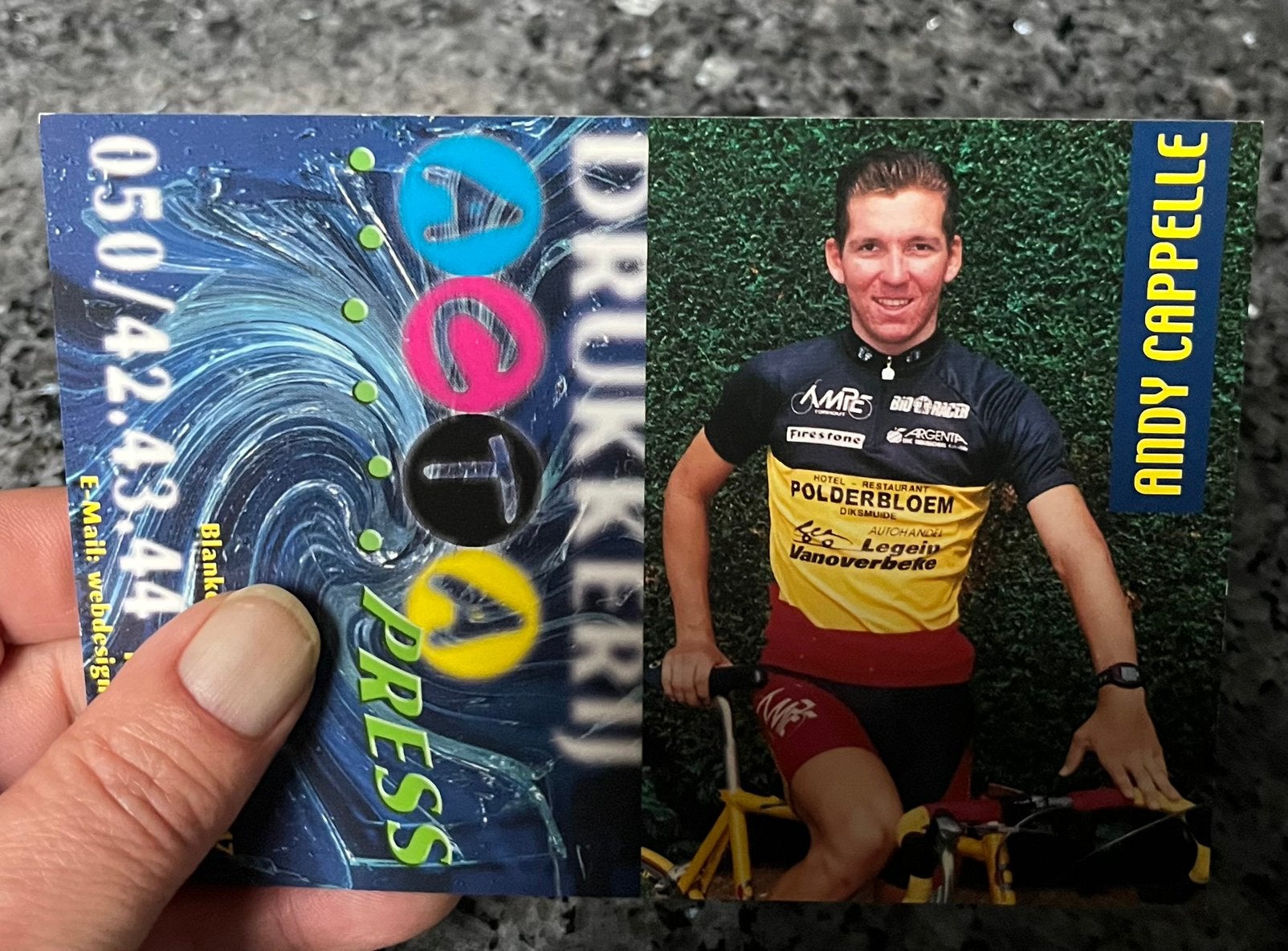 Le cycliste Andy Cappelle champion de Belgique, Collections, Enlèvement, Comme neuf