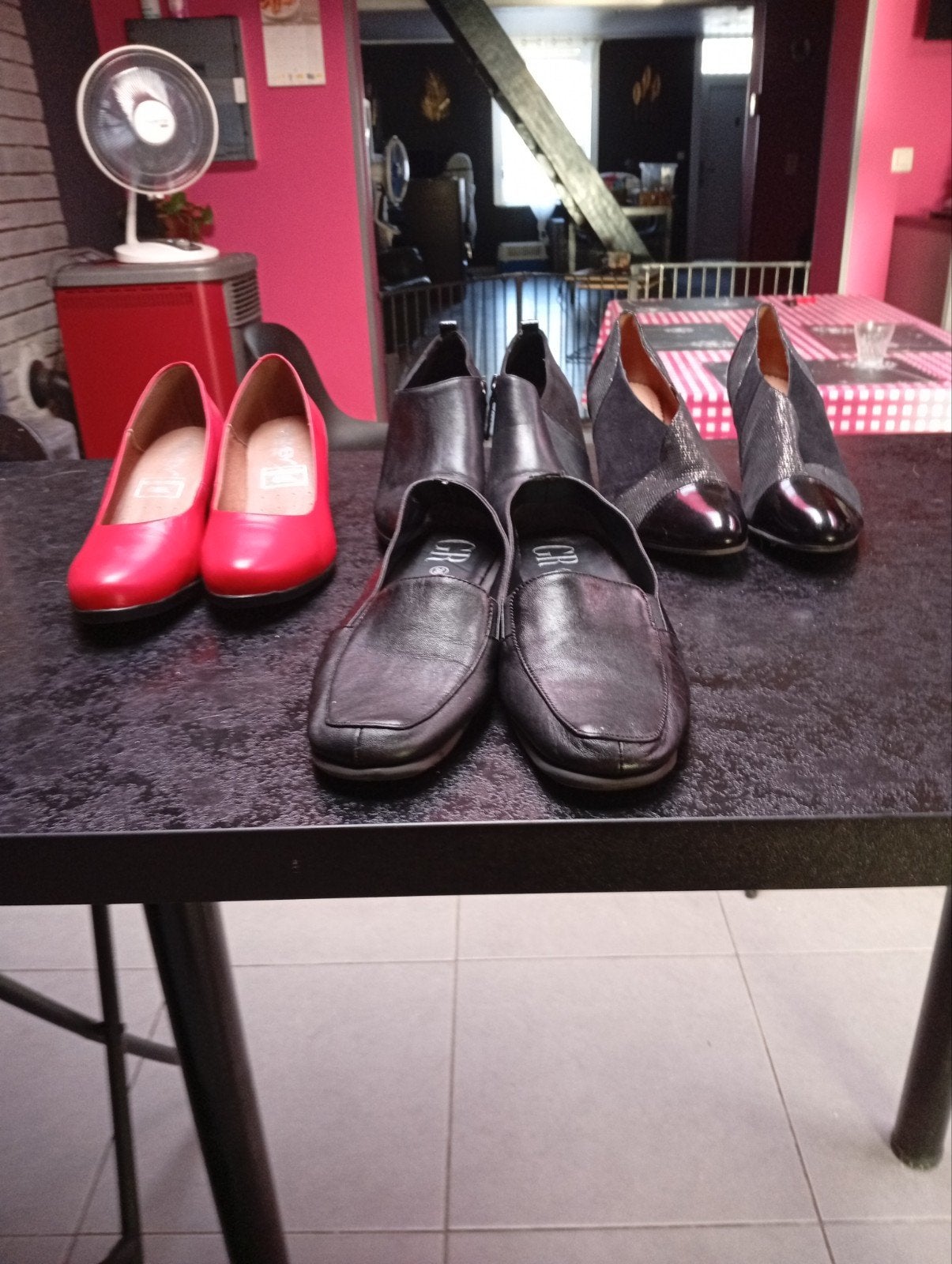 Diverses chaussures femme, Rouge, Escarpins
