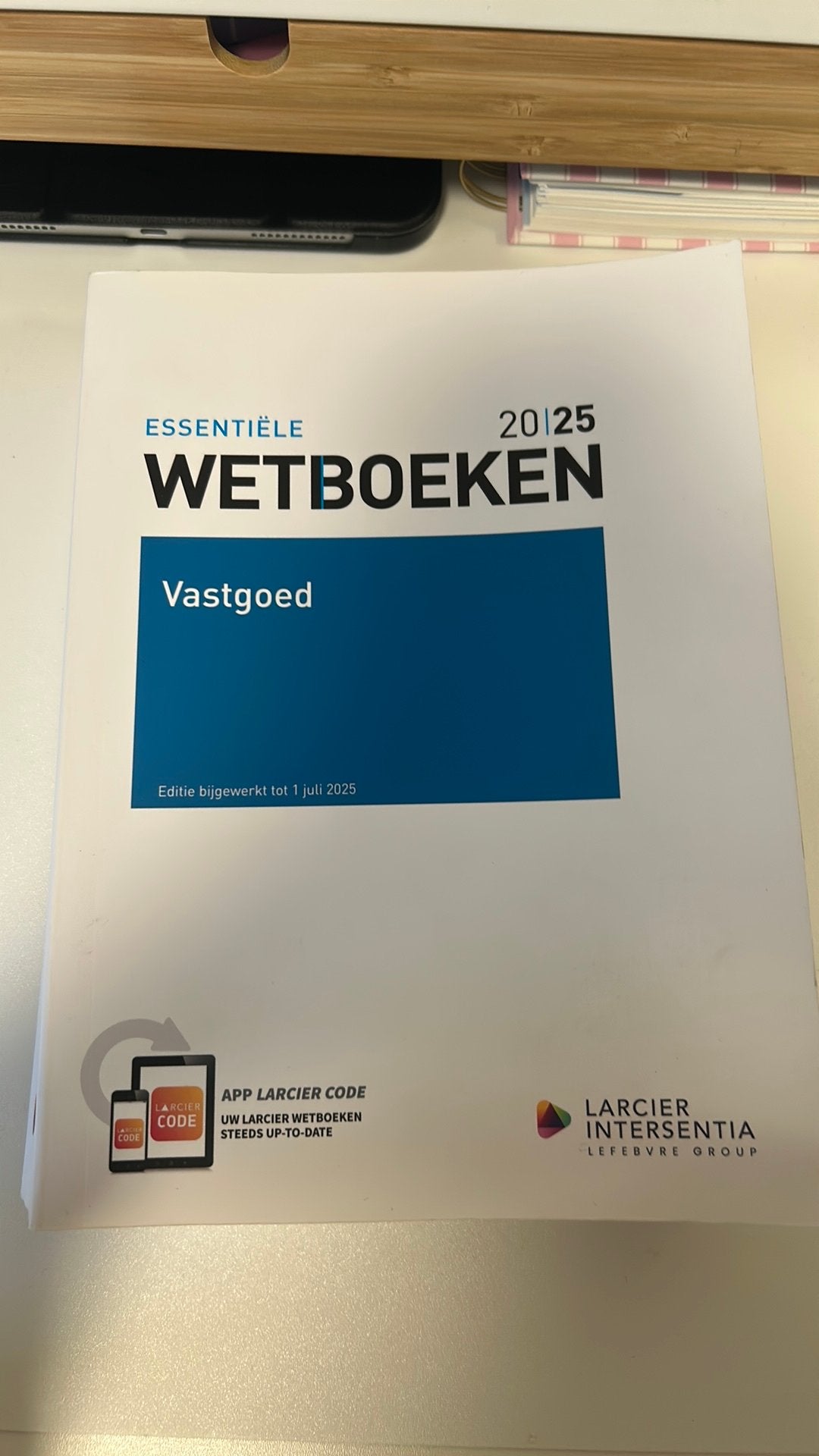 Wetboek Vastgoed - 2025, Boeken, Ophalen, Gelezen, Hogeschool