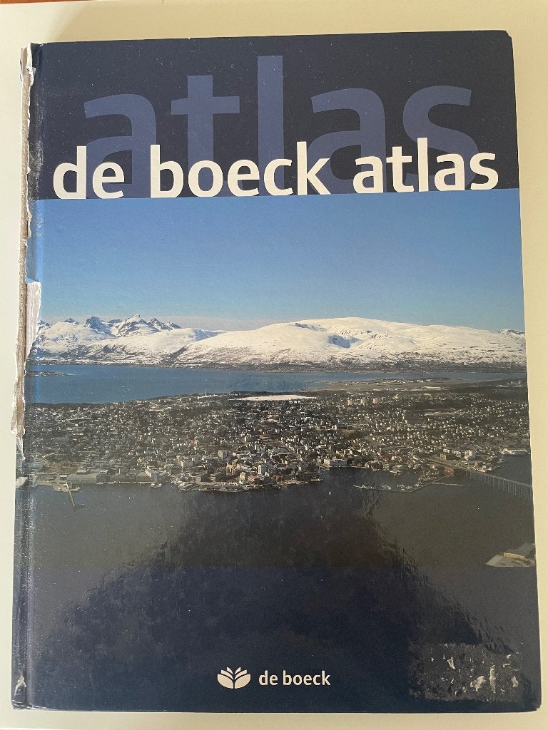 de boeck atlas, Boeken, Atlassen en Landkaarten, Gelezen, Overige atlassen, Diverse auteurs, Ophalen of Verzenden