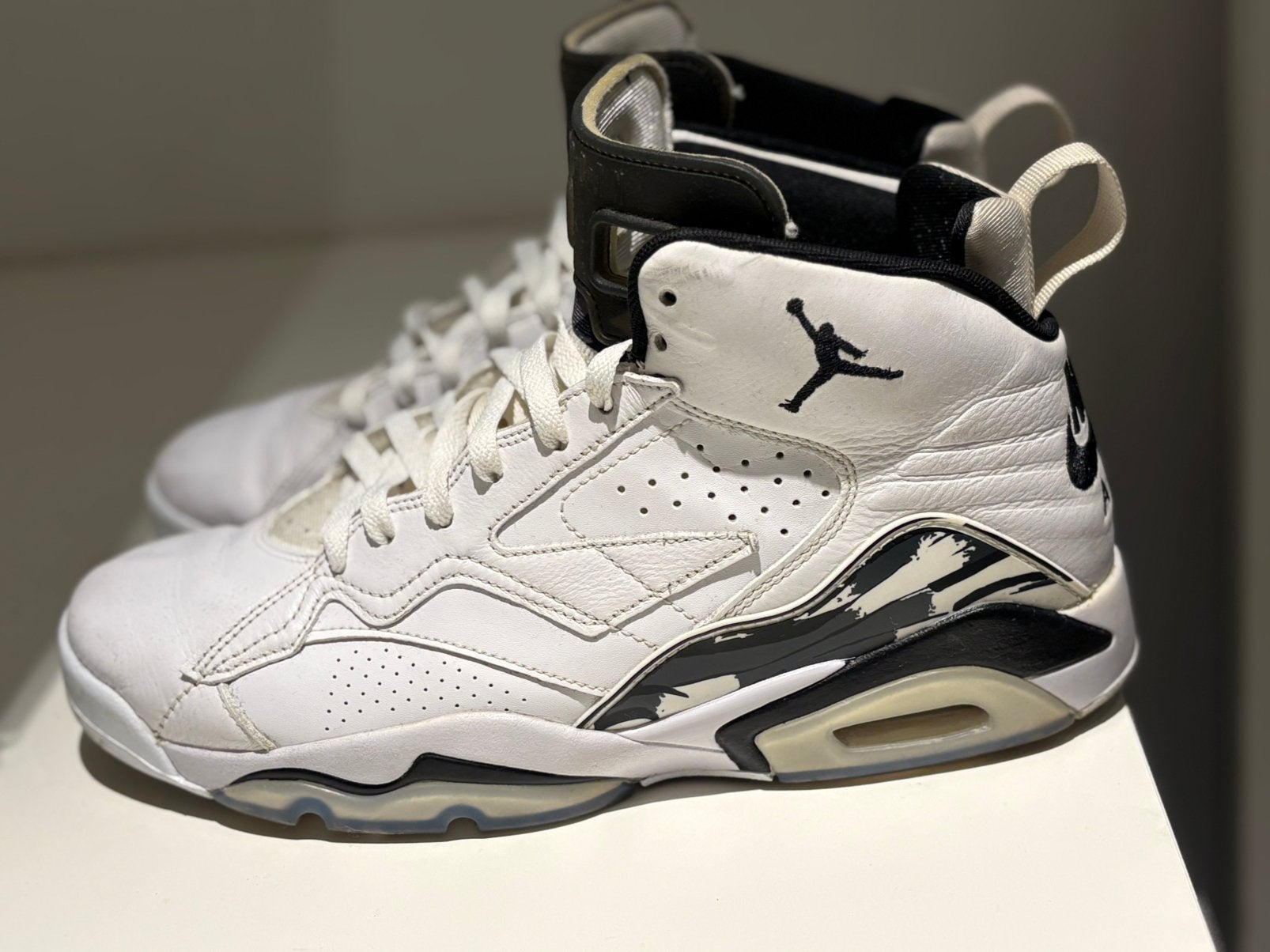 Nike Air Jordan 6 Low White Black – Authentic, Ophalen of Verzenden, Gedragen, Sneakers