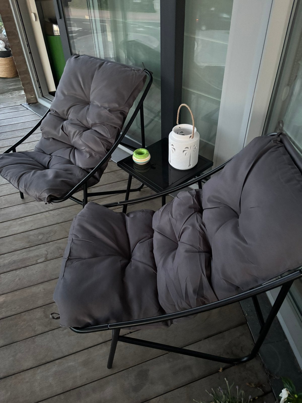 Moderne loungestoelen voor terras/balkon – set van 2, Tuin en Terras, Ophalen, Nieuw