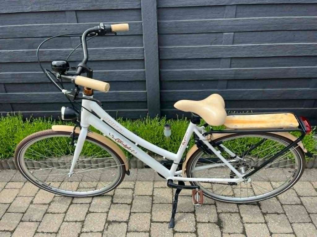 Norta dames/meisjes fiets Candy wit, Autres marques, Vitesses, Frein sur jante, Comme neuf