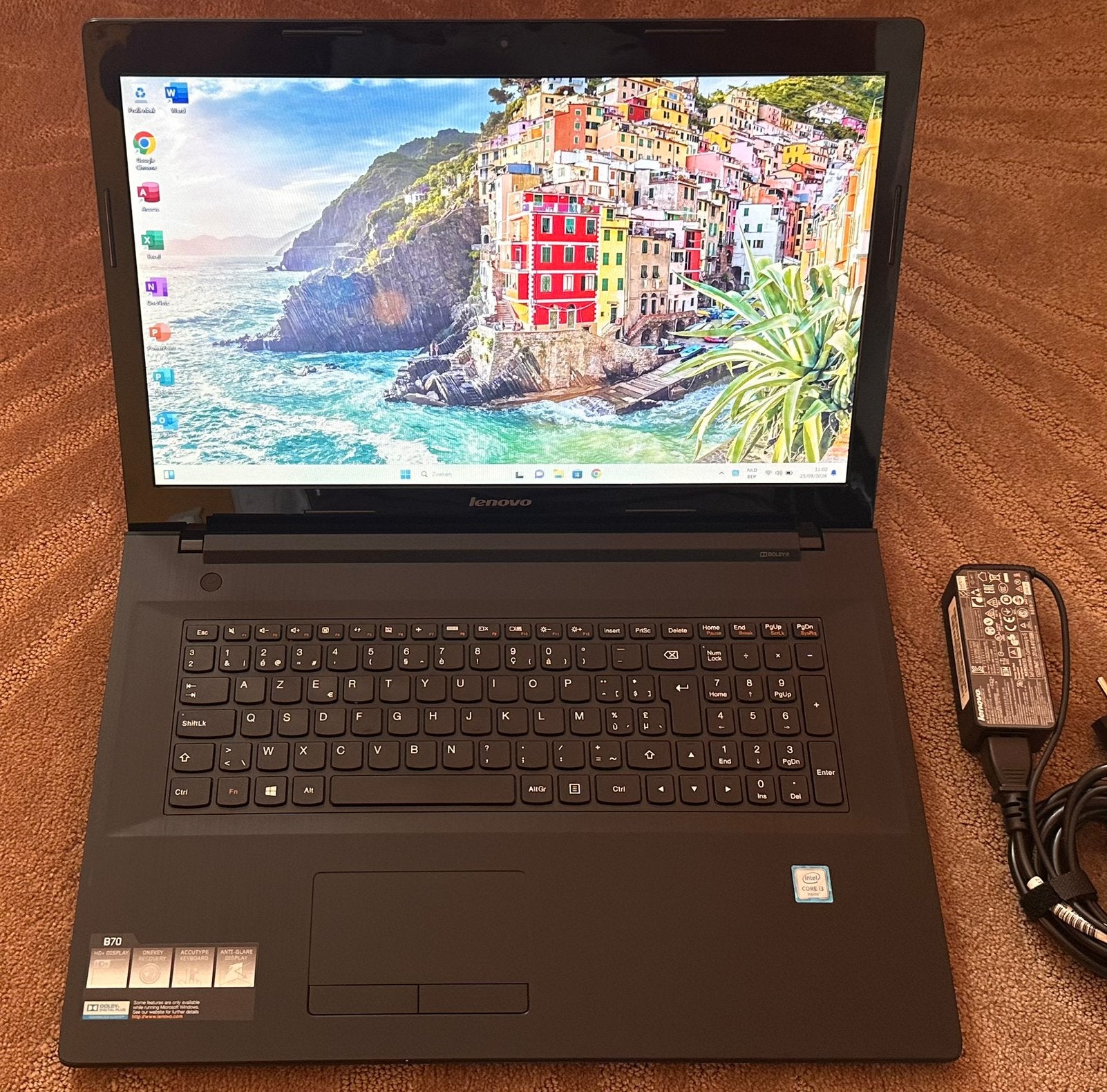 Mooie 17.3’Lenovo/ i3-5005U/16gb ram/256gb ssd/Win 11/Office, 17 pouces ou plus, Comme neuf, Enlèvement, SSD