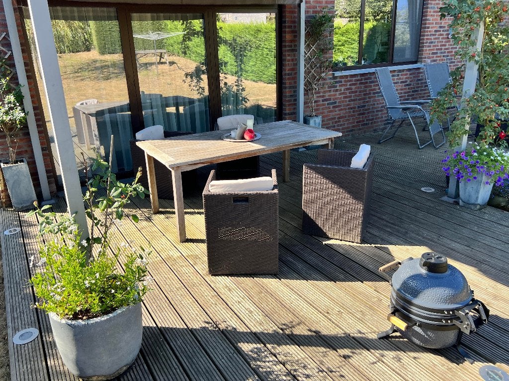 4 Wicker Tuinstoelen, Enlèvement, Utilisé, Synthétique