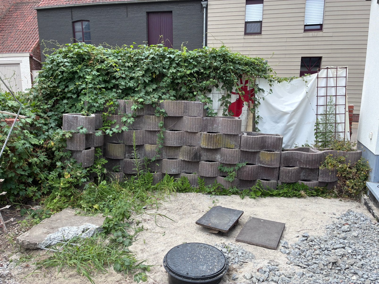 Stapelbare bloembakken beton, Ophalen, Beton