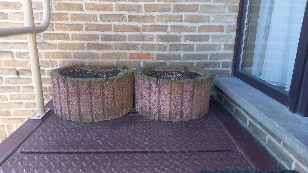 bloembak, Tuin en Terras, Ophalen, Steen, Gebruikt, Minder dan 30 cm